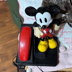Disney Mickey Mouse Red and Yellow Telephone